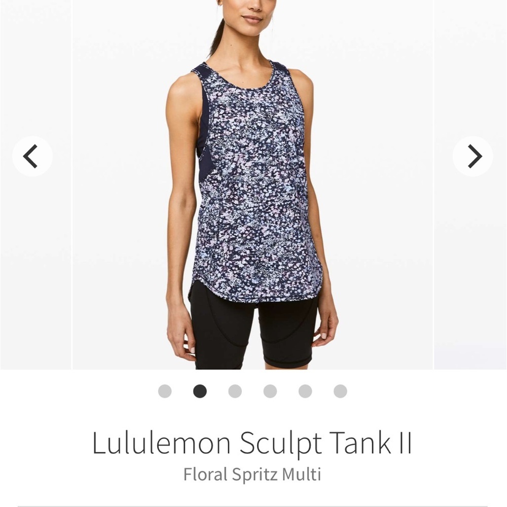 lululemon athletica Women's Sculpt Tank II - Floral Spritz Multi